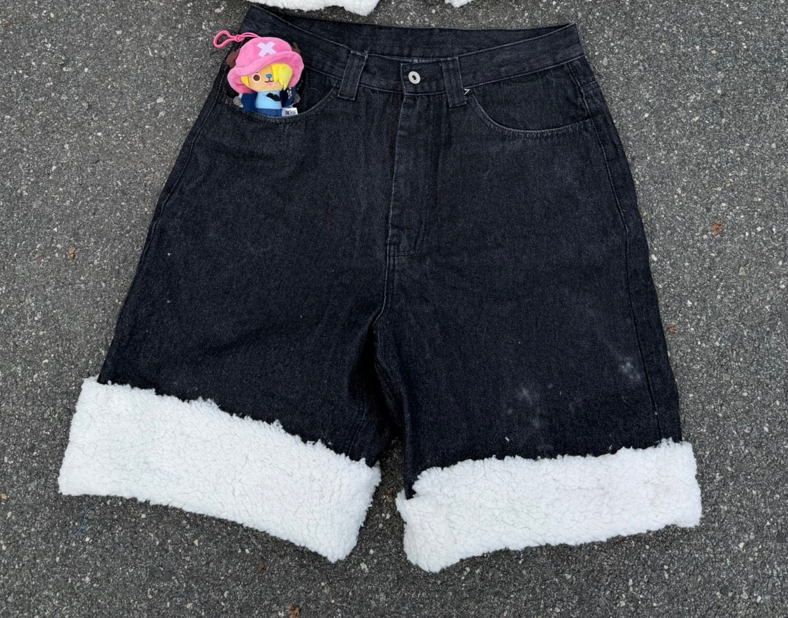 TheOneSuth Baggy Black Denim Jorts (PRE-ORDER)